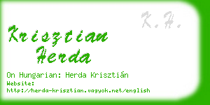 krisztian herda business card